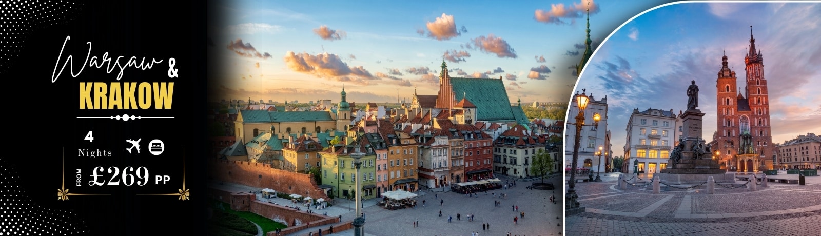 Palaces Of Warsaw and Stately Krakow